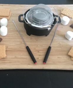 Sterno Smores Maker Junior, Table top Smores Roaster - Designed for Safe, Cord Free Indoor or Outdoor Fun, Ideal for Kids, Parties, Fun Housewarming Gifts and More Black 31 71cpD7vdyJL
