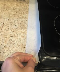 Capparis Kitchen Silicone Stove Counter Gap Cover, Easy Clean Heat Resistant Wide & Long Gap Filler, Seals Spills Between Counter, Stovetop, Oven, Washer & Dryer, Set of 2 (21 Inches, semi-Clear) 21 Inches 26 71cpoLIwGzL