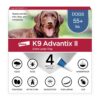 K9 Advantix II XL Dog Vet-Recommended Flea, Tick & Mosquito Treatment & Prevention | Dogs Over 55 lbs. | 4-Mo Supply 4 Pack XL Dog only 43 71cpzdT1OpL