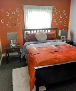 aooyaoo Circle Mirror DIY Wall Sticker Wall Decoration 24pcs Grey 35 71cqanXkGeL