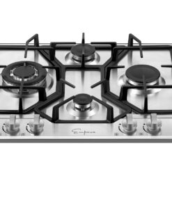 Empava EMPV-24GC4B67A 24" Gas Stove Cooktop 4 Italy Sabaf Sealed Burners NG/LPG Convertible Stainless Steel Cooker, 24 Inch 18 71crW3iqYiL