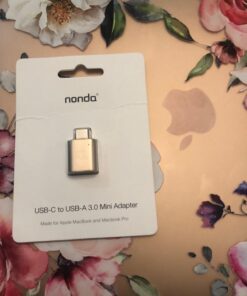 nonda USB C to USB Adapter,USB-C to USB 3.0 Adapter,USB Type-C to USB,Thunderbolt 3 to USB Female Adapter OTG for MacBook Pro 2016,MacBook Air 2018,MacBook 12 inch,and More Type-C devices(Gold) Gold 1 Pack 34 71cswgX88WL