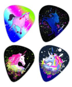 NewEights Acoustic Guitar Picks - Unicorn Plectrum Series 2 (12-Pack) - Stocking Stuffers for Girls - Birthday Party Favors Assorted Bulk Pack Thanksgiving Christmas Rewards Encouragement Gift Guitar Picks - Plectrum Series 2 (12-Pack) 10 71ct7iZX2ML