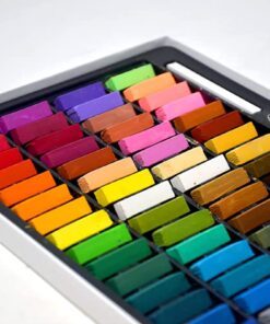 Mungyo Non Toxic Square Chalk, Soft Pastel, 64 Pack, Assorted Colors (B441R078-7003A) 26 71ctdiZ0yVL