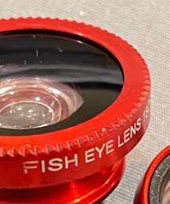 KINGMAS 3 in 1 Universal Fish Eye & Macro Clip Camera Lens Kit for iPad iPhone 7 6 5 Samsung BlackBerry HTC and Most Smartphones (Red) 43 71cuKgWESYL 1
