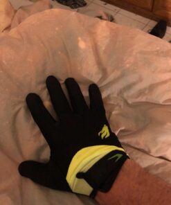 FIRELION Bike Gloves for Men/Women Cycling,Cycling Gloves for Outdoor MTB DH Road Racing,Full Finger Half Finger Padded Bicycle Protective Gloves,Non-Slip Shock-Absorbing Touchscreen Riding Gloves Large Full Green 15 71cwEmfXqkL