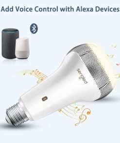 Sengled Solo JBL Speaker Light Bulb Dual Channel Dimmable LED Light App Controlled 45W Equivalent E26 Smart Timing Music Bulb, Compatible with Alexa via Bluetooth Connection Jbl & Soft White (2700k) 27 71cwxQA42RL