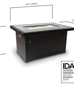 Outland Living 401 Series - 44-Inch Outdoor Propane Gas Fire Table, Espresso Brown/Rectangle 34 71cxBZCqMkL