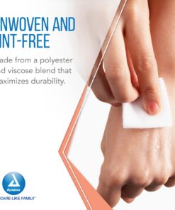 Dynarex Non-Woven Sponges, Non-Sterile, Gauze Sponges, for Cleansing, Prepping and Dressing, Highly-Absorbent and with Less Linting, 4"x 4", 4 Ply, 1 Box of 200 Non-Woven Sponges 200 Count (Pack of 1) 25 71cxLyiwkuL