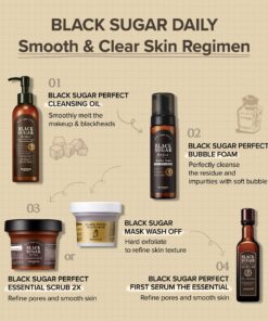 SKIN FOOD Black Sugar Mask Wash Off 4.05 fl. oz.(120g) - Black Sugar Scrub - Sugar Face Scrub to Hydrate and Nourish the Skin - Exfoliating Sugar Scrub - Facial Mask Wash Off Sugar Scrub 3.52 Fl Oz (Pack of 1) 31 71cxhhqgHzL