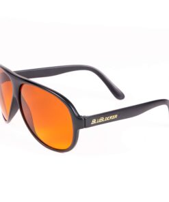 BluBlocker, Black Original Aviator Sunglasses with Scratch Resistant Lens | Blocks 100% of Blue Light and UVA & UVB Rays | Retro | Gender Neutral - for Men, Women & Everyone | 2701K | 15 71cyVpHHXqL