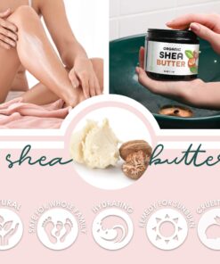 Premium Nature Organic Shea Butter - Pure & Raw Virgin Unrefined Body Butter - Dry Skin Care, Scar & Stretch Mark Cream, 16 oz 24 71cyoYQLtlL