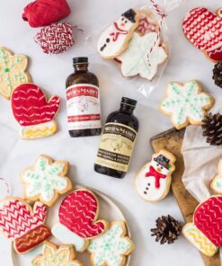 Nielsen-Massey Holiday Gifts Food Flavoring Bundle, Almond Extract, Peppermint Extract, Madagascar Bourbon Pure Vanilla Extract for Baking and Cooking, 4 Ounce Bottles 4 Fl Oz (Pack of 3) 7 71d0986EFFL