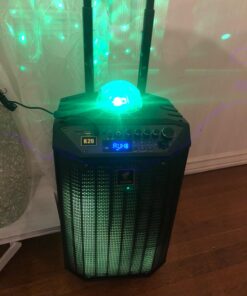 Wireless Karaoke Machine for Adults, TONOR PA System Portable Bluetooth Singing Speaker with Dual Wireless Microphones Microfono, Disco Ball for Home Karaoke, Party, Class and Church K20 Black 59 71d0CEyxqlL