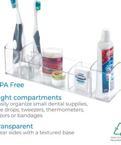 iDesign 43030 Med+ 12" Plastic Divided Vanity Medication and Bathroom Accessory, 12" x 3" x 3.5", Multi-Level Organizer 27 71d0mpWdDkL