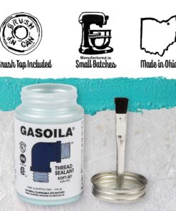 Alternative view of Gasoila - SS16 Soft-Set Pipe Thread Sealant with PTFE Paste, Non Hardening, -100 to 600 Degree F, 1 Pint Brush