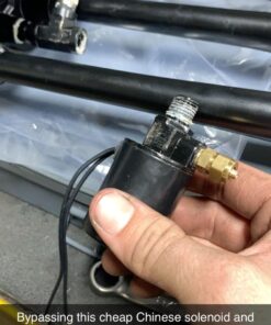 Vixen Horns Train Horn for Truck/Car. 4 Air Horn Black Trumpets. Super Loud dB. Fits 12v Vehicles like Semi/Pickup/Jeep/RV/SUV VXH4124B Quad Trumpet In-Line Black 29 71d1XLU2VLL