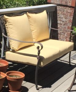 BOSSIMA Indoor/Outdoor Light Yellow/Cream Speckle Pattern Deep Seat Chair Cushion Set Spring/Summer Seasonal Replacement Cushions 23 71d1v6NGosL