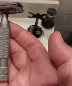 ROCKWELL RAZORS 6S Stainless Steel Double-Edge Safety Razor with 6 Adjustable Shave Settings and 5 Blades, 8 Piece Set, Silver 38 71d358t7cRL