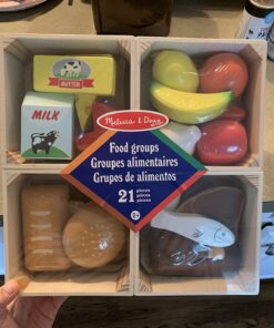 Melissa & Doug Food Groups - 21 Wooden Pieces and 4 Crates, Multi - Play Food Sets For Kids Kitchen, Pretend Food, Toy Food For Toddlers And Kids Ages 3+ 45 71d3Ed6c4JL 1