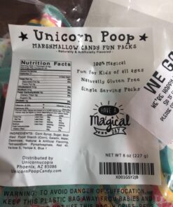 Unicorn Poop Candy - Made in the USA - 24 Unicorn Party Supplies - Unicorn Birthday Party Favors for Kids - Bulk Candy Packs for Classroom 0.33 Ounce (Pack of 24) 38 71d47KQ7MnL