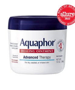 Aquaphor Healing Ointment, Advanced Therapy Skin Protectant, Dry Skin Body Moisturizer, Multi-Purpose Healing Ointment, For Dry, Cracked Skin & Minor Cuts & Burns, 14 Oz Jar Unscented 28 71d49a0OFL 1