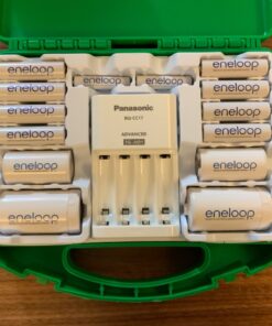 Panasonic K-KJ17MCC82A 4-Position Charger with 2 AAA & 8 AA eneloop Batteries & 2 C & 2 D Spacers 33 71d4Ij0SM2L
