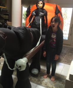 11.5 Foot Long Inflatable Grim Reaper Driving Pumpkin Carriage 28 71d5UDsqzhL