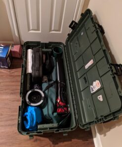 Plano Storage Trunk - 108 Quart w/ Wheels (1819) - Hunter Green Hinged - Large 22 71d5b8iAw3L