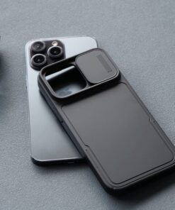 Simtect Designed for iPhone 14 Pro Max Case with Sliding Camera Cover, Shockproof & Mil-Grade Protective Phone Case for iPhone 14 Pro Max 6.7"- Black 1. Space Black 96 71d6n6d ZxL 1