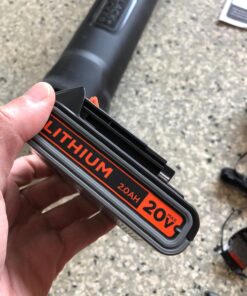 BLACK+DECKER 20V MAX Cordless Leaf Blower, 2-Speed, Up To 90 MPH, with Battery and Charger (BCBL700D1) 20V Leaf Blower Kit 33 71d7TYhr9HL