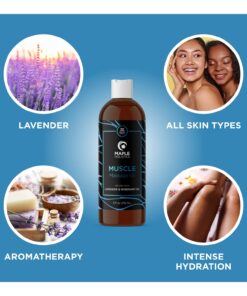 Sore Muscle Massage Oil for Body - Relaxing Massage Oil for Massage Therapy with Lavender and Rosemary Oils for Muscle Relief - Gentle Warming Massage Oil for Sore Muscles for Pro or Home Use (8oz) Herbal Citrus 8 Fl Oz (Pack of 1) 24 71d8Lvev3YL