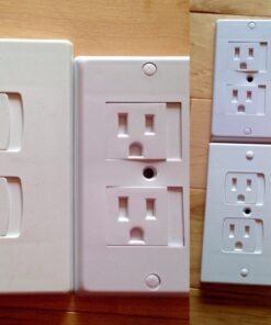 Jambini Self-Closing Outlet Covers - An Alternative To Socket Plugs - 3 pack 51 71d8fPAmzRL