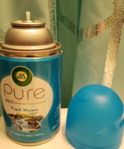 Air Wick Automatic Air Freshener Spray Refill, 2ct, Fresh Waters, Odor Neutralization, Essential Oils 23 71d8iCji83L