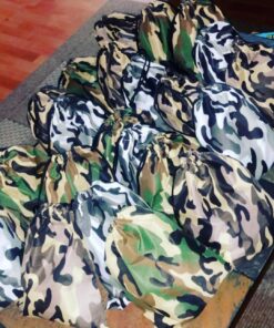 Adorox Tie-dyed Camouflage Drawstring Tote Bags Party Favors Arts & Crafts (Camouflage (12 Bags)) 20 71d97Q0VJjL