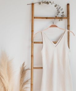 Alternative view of JS HANGER Lightweight Non Slip Wooden Hangers - 10 Pack Heavy Duty Wood Coat Hangers with Soft Stripes for Camisole, Jacket, Dress Clothes, Sweater, Natural Finish