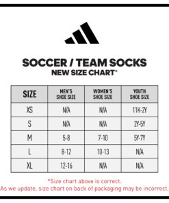 adidas Rivalry Soccer Socks (2-Pair) Small Black/White 19 71d9DeyIbuL