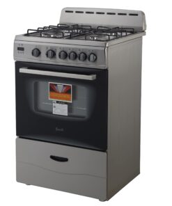 Alternative view of Avanti GR2416CSS 24" Gas Range with Sealed Burners, in Stainless Steel 24"