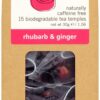 teapigs Rhubarb & Ginger Herbal Tea Bags, 15 Count x 6 Boxes, Naturally Caffeine Free, Zesty Rhubarb Crumble in a Cup Caffeine Free Rhubarb & Ginger Tea 3 71dAV13z5KL