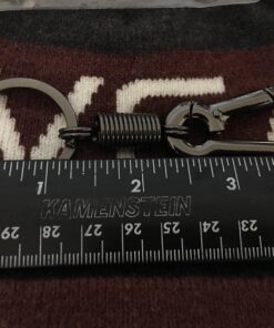 maycom Retro Style Simple Strong Carabiner Shape Keychain Key Chain Ring Keyring Keyfob Key Holder (Black) Black 32 71dAjhAd9lL