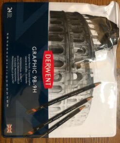 Derwent Graphic Pencils, Metal Tin, 24 Count (34202) 24 Count (Pack of 1) 35 71dB3RFvX2L