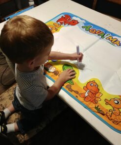 Kids Toys Water Doodle Mat: Dinosaur Painting Coloring Pad for Toddlers 1-3 - Aqua Magic Drawing Board for 2 3 4 Year Old Toddler Arts and Crafts Christmas Birthday Gifts for Girls Boys Age 2-4 3-5 40 71dB3UVXJ6L