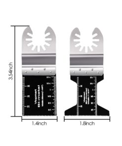 Vtopmart 20 Metal Wood Oscillating Multitool Quick Release Saw Blades Compatible with Fein Multimaster Porter Cable Black & Decker Bosch Craftsman Ridgid Ryobi Makita Milwaukee Rockwell Standard-20pcs 28 71dBCTAxPYL 2