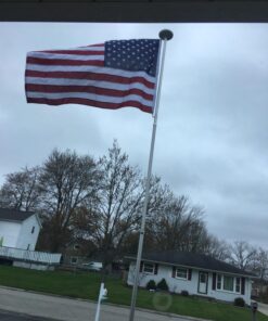 Made in USA Flags Co. - Heavy-Duty Commercial Grade American Flag with PolyMax Polyester, Sewn Stripes, Embroidered Stars & Solid Brass Grommets - Fade-Resistant, All-Weather Flag (4’x6’) 4 by 6 foot 34 71dBm43qb3L