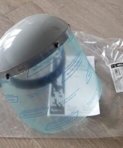 Sellstrom Advantage Series Face Shield - Clear Window with Standard Binding - Comfortable Ratcheting Headgear, ANSI Z87.1+ (S30120) 1 Count (Pack of 1) 33 71dBtLjWNqL