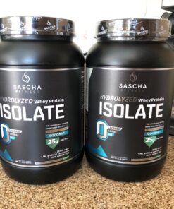 SASCHA FITNESS Hydrolyzed Whey Protein Isolate,100% Grass-Fed (2.3 Pounds, Peanut Butter) 28 71dCmkFqEL