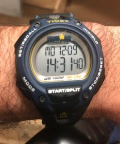 Timex Men's T5K413 Ironman Classic 30 Oversized Black/Blue 32 71dDYqBIZ2L