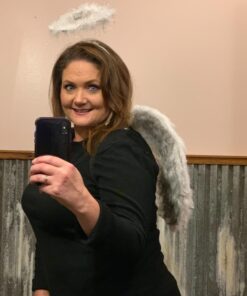 Kangaroo Angel Halo Headband for White Angel Costume - Light up Headband with 6 White LED Lights & Feathers for Kids and Adults – Angel Halloween Costume Accessories for Women and Teen Girls 29 71dECAWRoZL