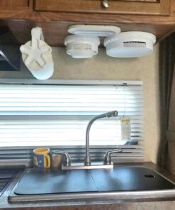 Camco Pop-A-Towel- Mountable or Portable Paper Towel Holder Dispenser, Keep Paper Towels Clean, Conserve Space in Your RV Kitchen (White) (57111) White 41 71dEUVQouGL