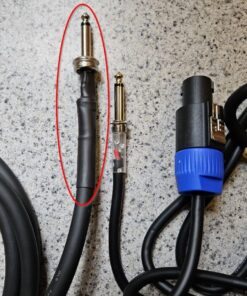 GLS Audio Speaker Cable 1/4" to 1/4" - 12 AWG Professional Bass/Guitar Speaker Cable for Amp - Black, 6 Ft. 6 feet 16 71dFJ8biAvL